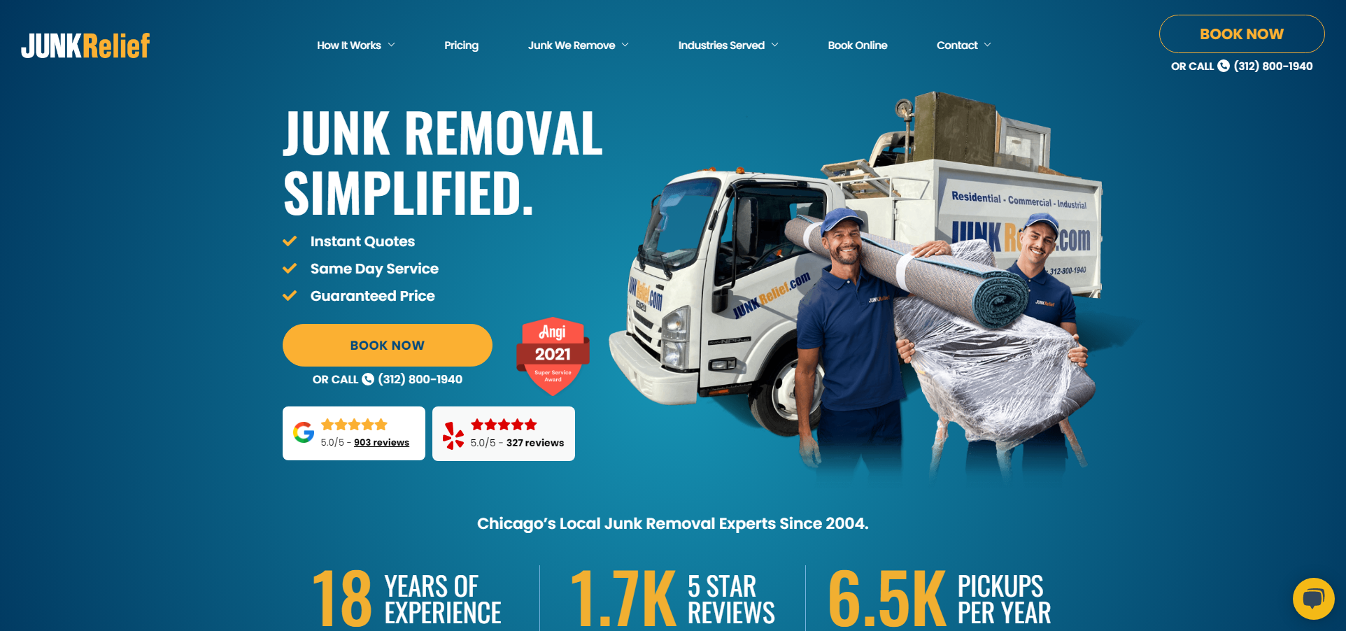 15 Best Junk Removal Website Designs - Blog