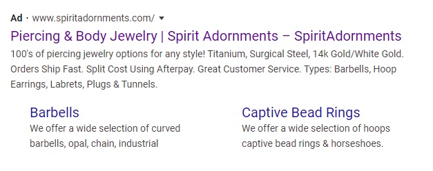 google-search-ads-spirit-adornments