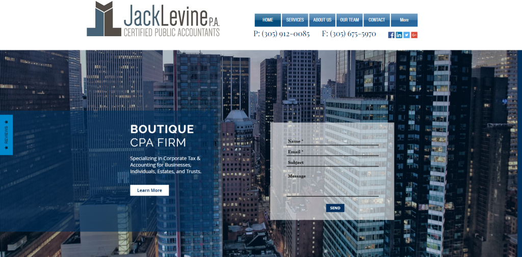 jack-levine-cpa-website-design