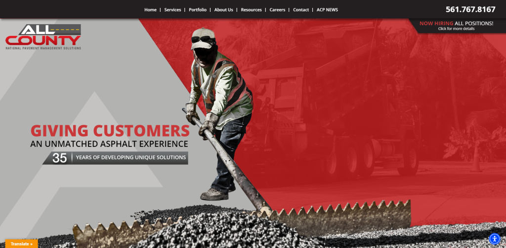 all-county-paving-website-design